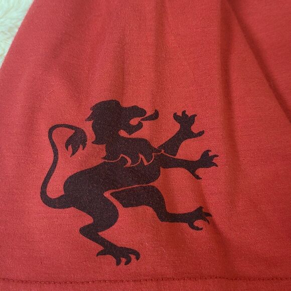 Mens Large CR-24 Bordo Cromato Embossed SAVAGE Crest T-Shirt - Picture 6 of 7